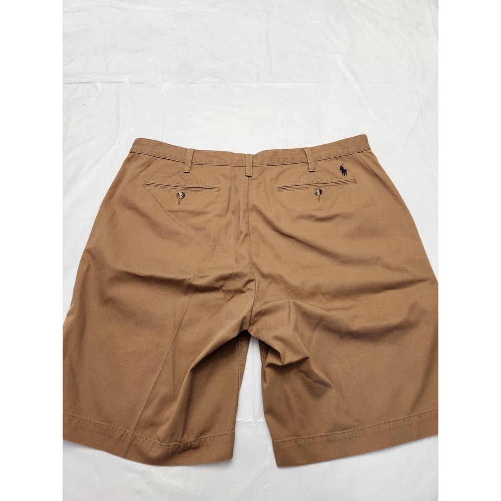 Polo Ralph Lauren Shorts Mens 38 Beige Chino Relaxed Fit 9 Inseam Casual Summer - Picture 12 of 13